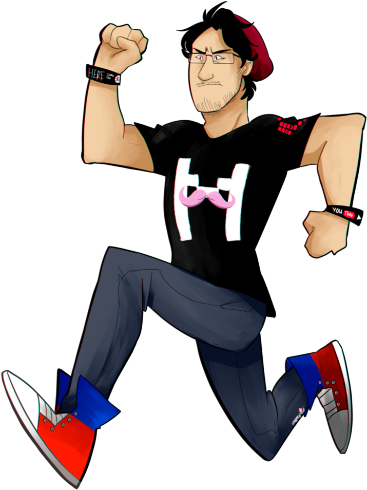 Fuk Hte Police By Umbrony - Running Markiplier Fan Art (796x1004)