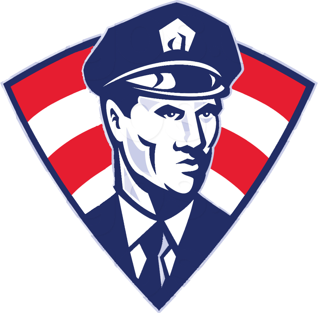 Royalty Free Vector Of A Police Officer Over - Police Officer (1024x1008)