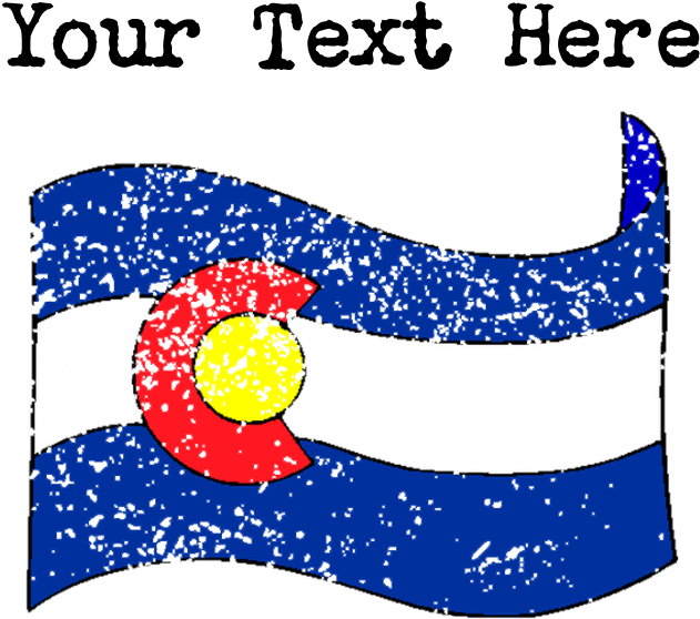 Colorado State Flag Mousepad - Distressed Pole Vaulter Silhouette (custom) Sticke (700x700)