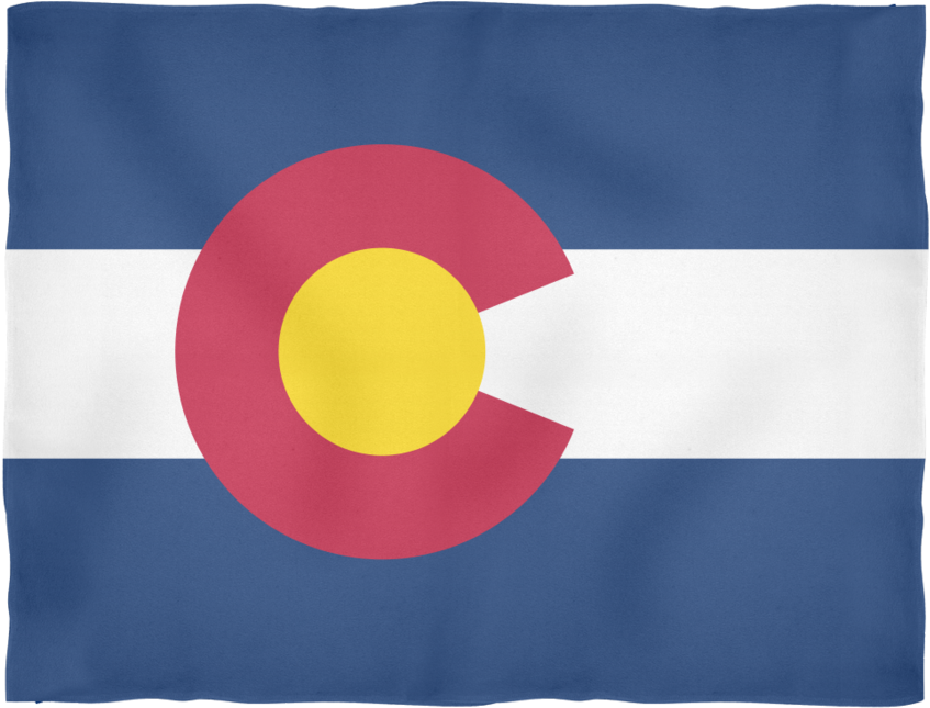 Colorado Flag - Fleece Blanket - Colorado State Flag (900x900)