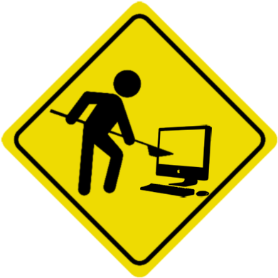 Trabajando - - No Thru Traffic Sign (400x396)