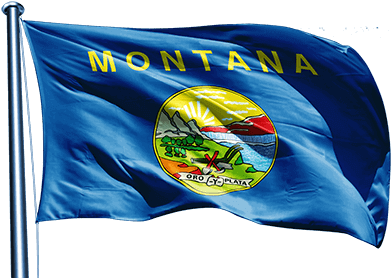 Montana Flag - Kansas Flag (400x300)