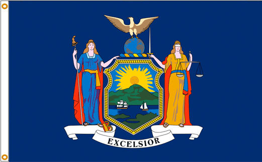 New York State Flag - Flag Of New York (520x416)