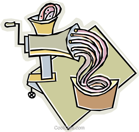 Meat Grinder Royalty Free Vector Clip Art Illustration - Meat Grinder Royalty Free Vector Clip Art Illustration (480x457)