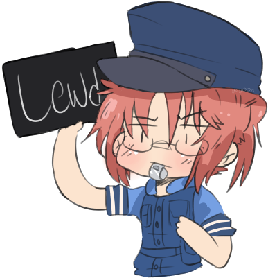Cartoon Fashion Accessory Male Headgear Anime Boy - Dragon Maid Police (387x401)