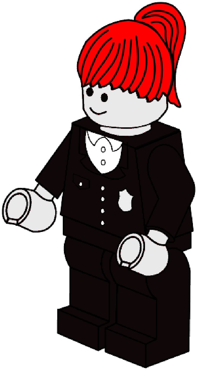Woman, Police, Toy, Town, Lego, Policewoman - Lego Clip Art (800x1510)