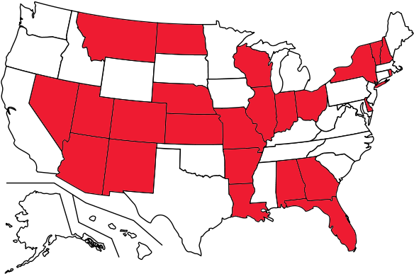 States In Which Stop And Identify Statutes Are In Effect - Map Of The United States (600x400)