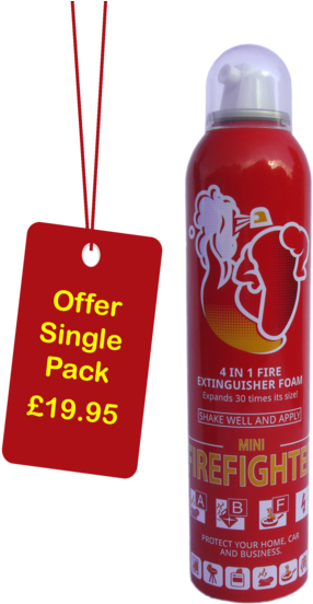 250ml Single Can - Mini Firefighter Fire Extinguisher Uk (349x600)