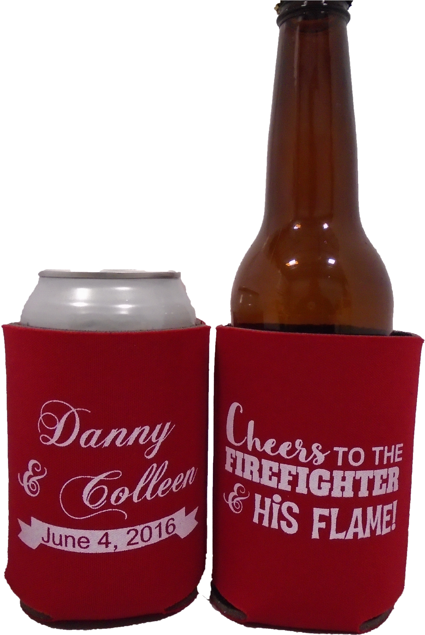Firefighter Wedding Koozies Fireman Coozies Party Favors - Koozie (1466x2048)
