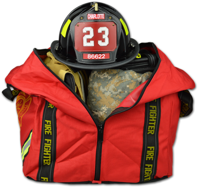 Step-in Firefighter Turnout Gear Bag W/ Triple Trim - Bag (480x480)