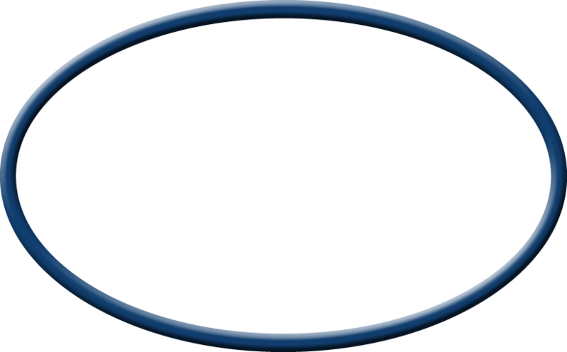 Oval Dimension Blue Border - Outline Of An Oval (800x497)