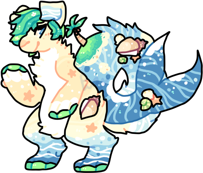 Myo Tropical Island Cake Cinnadog By Puqqie - Myo Tropical Island Cake Cinnadog By Puqqie (725x667)