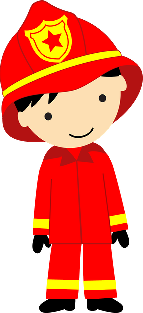 Firefighter Clip Art At Clker - Clipart Bombeiro (286x624)