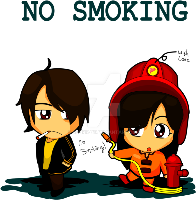 My Firefighter Girl Says No Smoking By Rohriant - Cartoon Girl Firefighter (894x894)