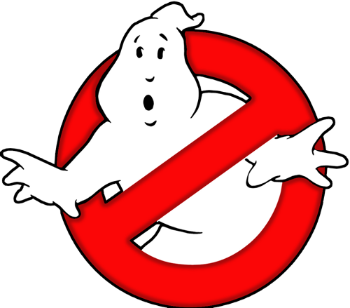 Ghostbusters Clipart Boo - Ghostbusters Logo Black And White (500x439)