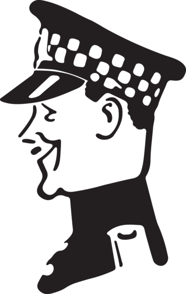 Police Man - Clip Art (380x600)