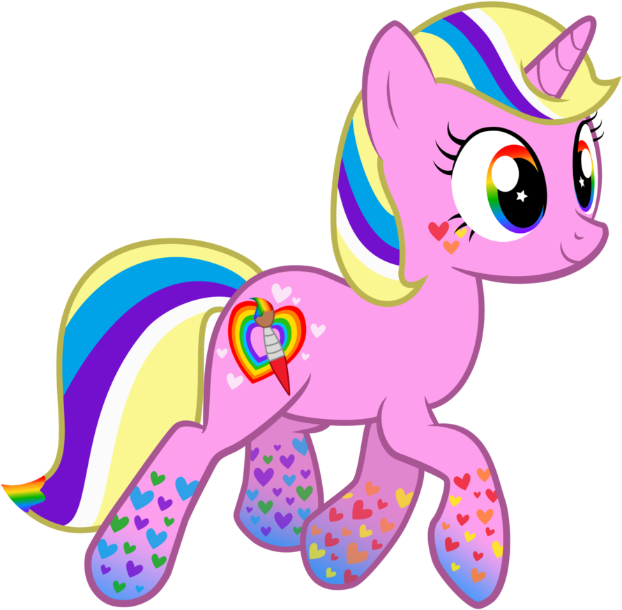 Rainbow Power Rainbow Heart By Lost Our Dreams - Princess Luna (902x885)