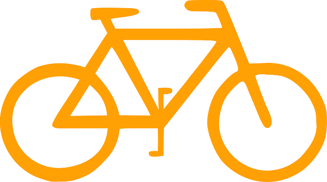 Free Image On Pixabay - Yellow Bicycle Clip Art (640x356)