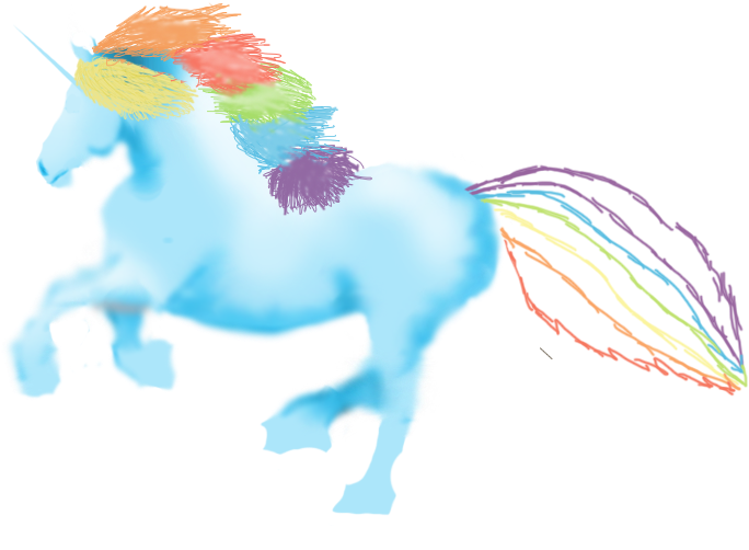 Unicorn Horse Rainbow Dash Wip By Wingsofwisper - Mane (720x536)