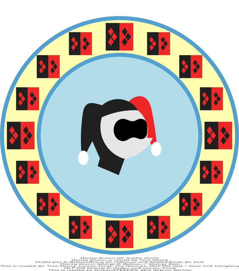 Harley Quinn Oc Avatar Circle By Strykarispeeder - Nsf Logo Transparent (839x952)