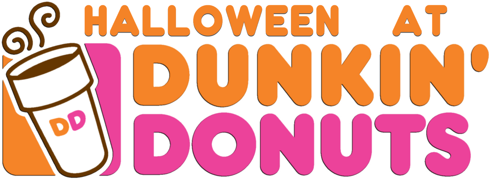 Donuts With Dad Clipart - Dunkin Donuts (1600x598)
