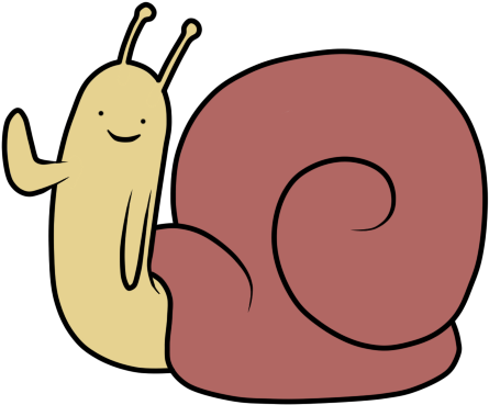 Snail By Kikoisawesome - Adventure Time Waving Snail Gif (500x500)