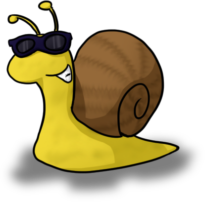 Snail With Glasses By Comic-ray - Cartoon Snail With Glasses (414x409)