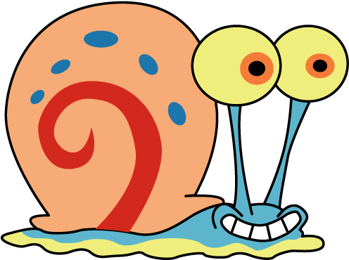 Snail Clipart French - Cartoon Gary The Snail (500x391)