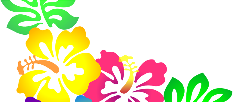 Reminders - Luau Flowers Clip Art (840x340)