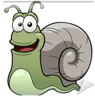 Vector Illustration Of Snail Cartoon Wall Mural • Pixers® - Kuhol Cartoon (400x400)