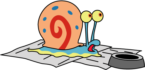Index Of Cartoons/cliparts Nick - Gary The Snail Clipart (500x258)