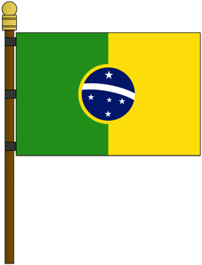 Flag Of Brazil By Kristberinn - Flag (400x525)