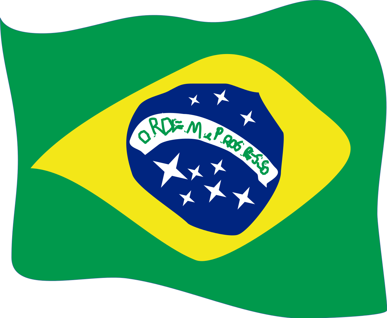 Flag Of Brazil - Scalable Vector Graphics (1245x1024)