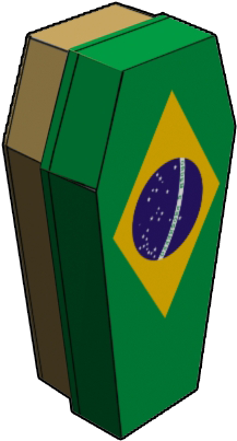 Brazil Flag Design - Traffic Sign (284x482)