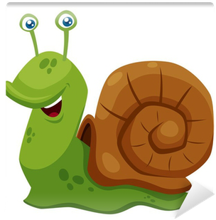 Illustration Of Cartoon Snail Vector Wall Mural • Pixers® - Caracol Dibujo Animado (400x400)