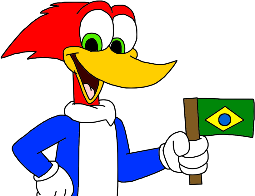 Woody Woodpecker With Flag Of Brazil By Marcospower1996 - Woody Woodpecker Brazil (1024x768)