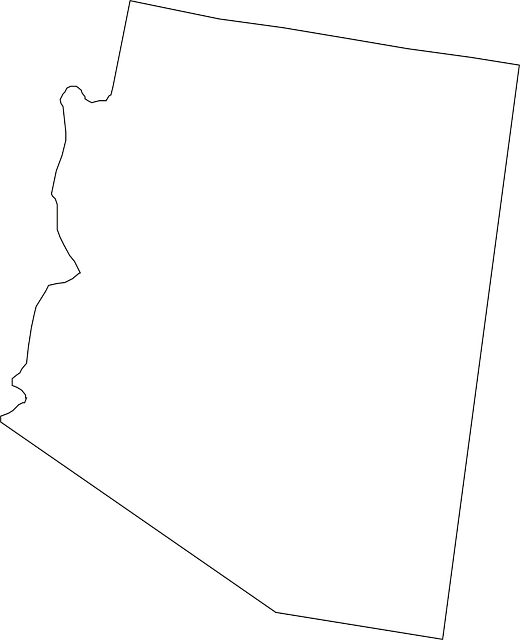 Outline, Map, States, State, United, America, Arizona - Arizona State Outline Png (617x722)