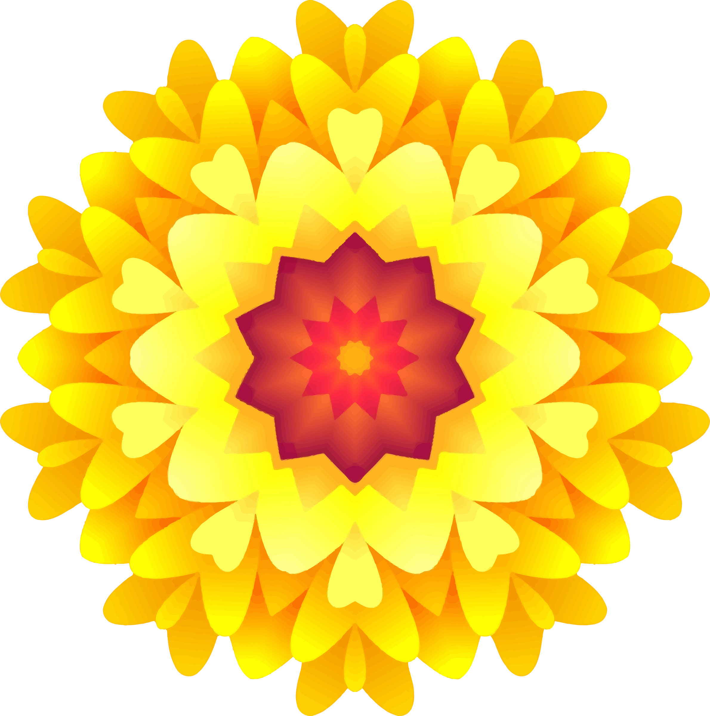 Abstract Flower Png Picture - Abstract Flower (2380x2400)