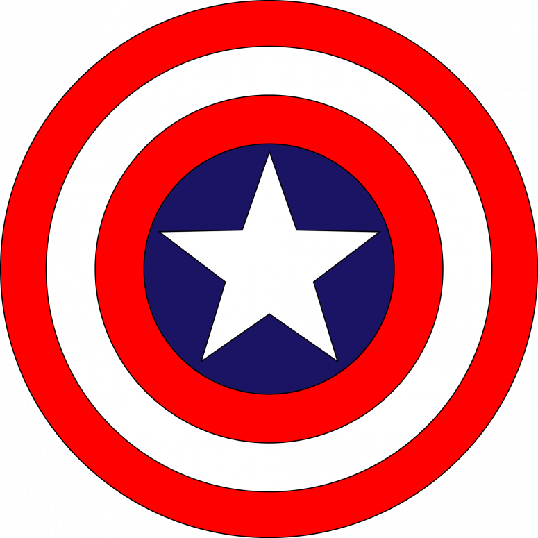 Unique Captain America Shield Vector Library - Covent Garden (775x775)