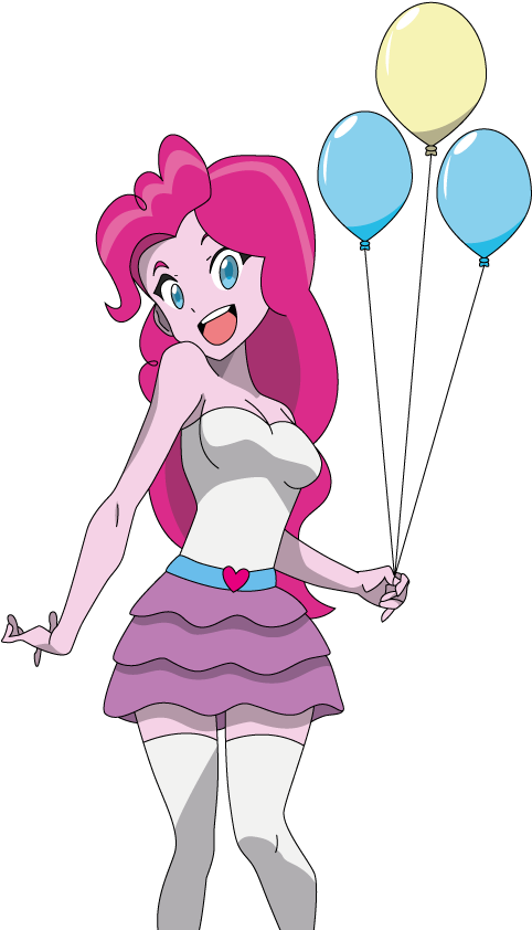 Pinkie Pie Anime Style By Lhenao - Anime (532x864)