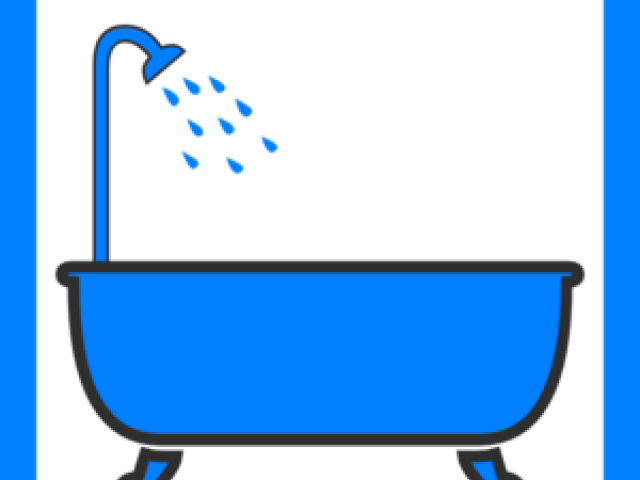 Shower Clipart Bathtub Shower - Clip Art (640x480)