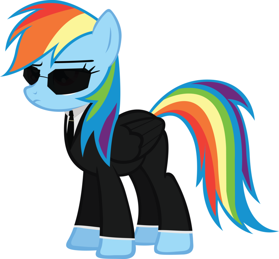 Agent Rainbow By Rainbowcrab - Mlp Fim Rainbow Dash (900x836)