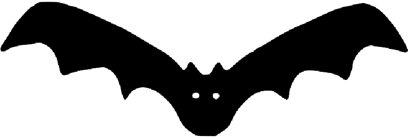 Bat, Outline, Cartoon, Flying, Night, Dark, Vampire - Bat Clip Art (800x400)