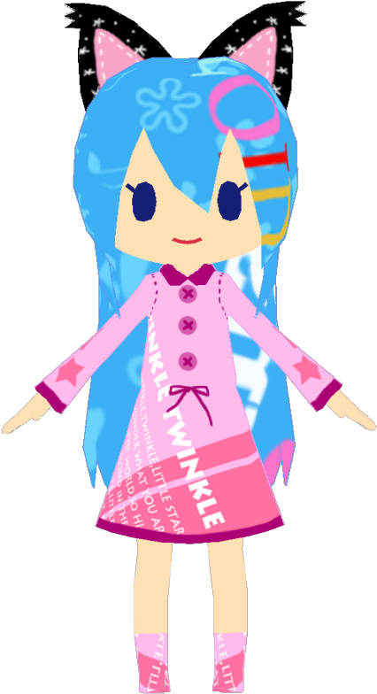 Miku Pijamas Milo Style By Tawashi - Illustration (700x900)