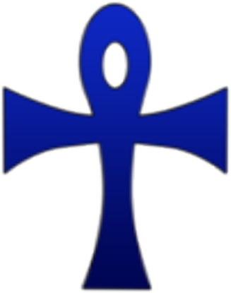 Dark Clipart Blue Cross - Fairy Tail Magic Council Symbol (420x420)