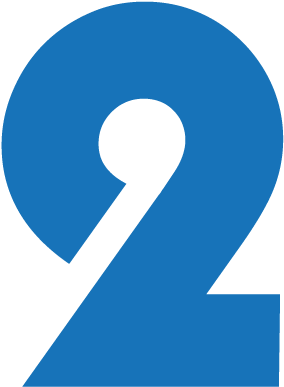 Blue Clipart Number 2 - Sign (500x500)