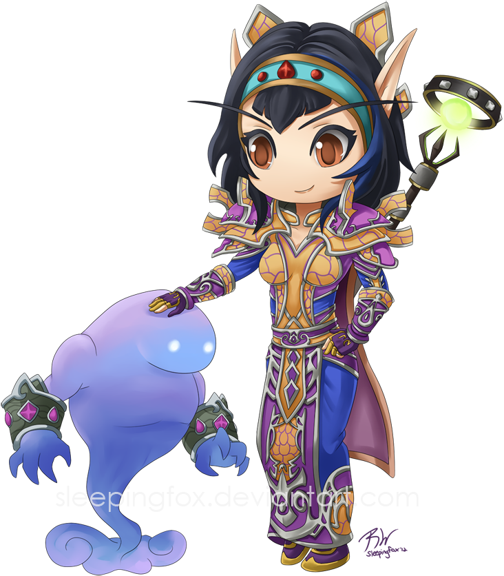 I - Chibi World Of Warcraft Elune (800x879)