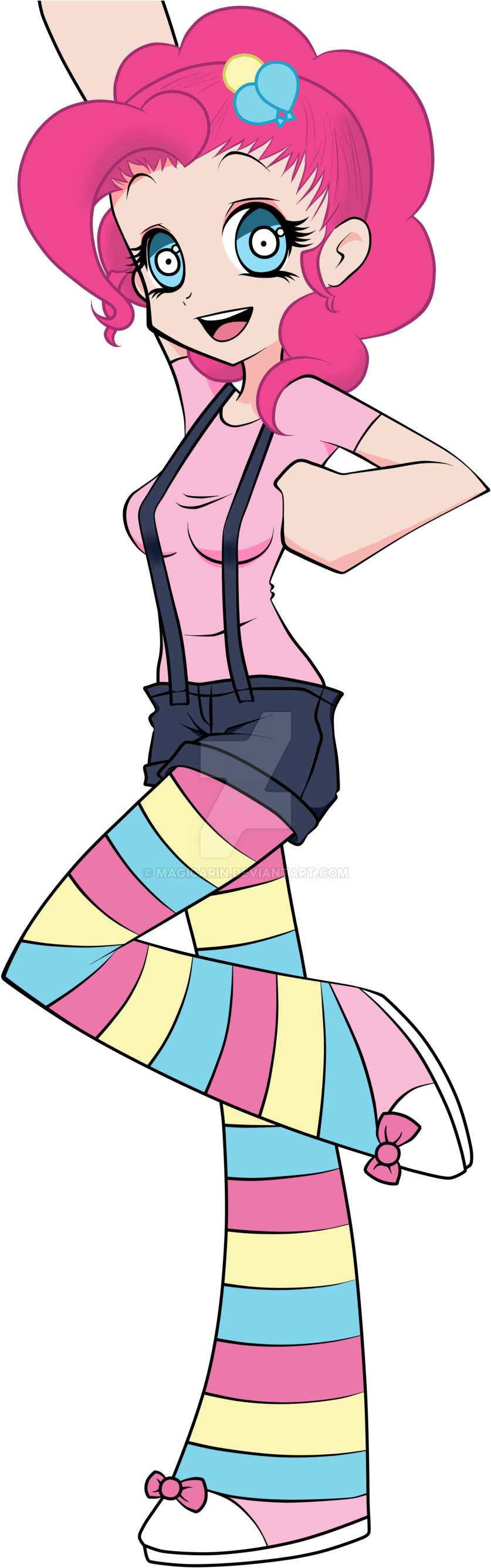 Pinkie Pie Panty And Stocking Style By Magicarin - Drawing (900x2675)