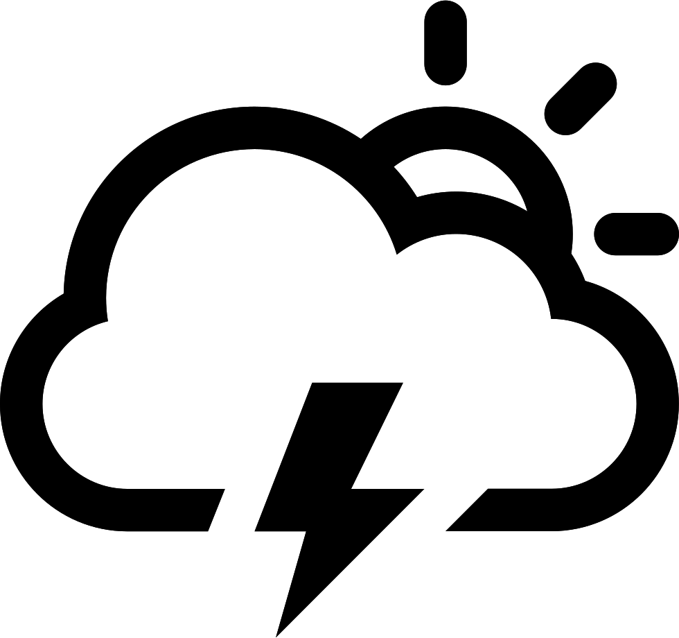 Cloud Lightning Sun Comments - Icon (980x920)