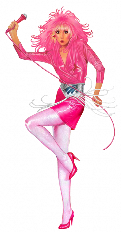 She Had Pink Hair Way Before Gwen Stefani - Jem And The Holograms 1985 (419x800)